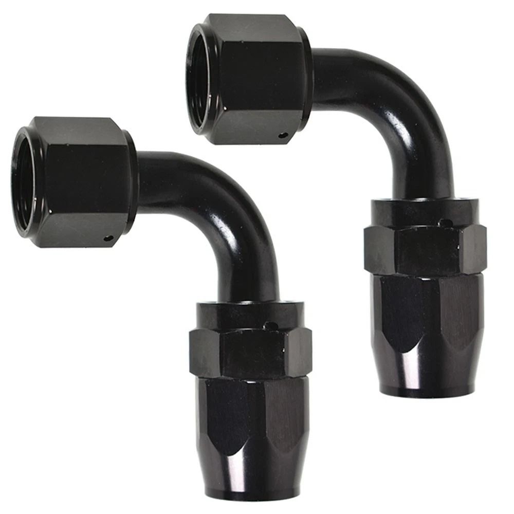Set Of Fuel Fittings 90 Swivel Hose Adapters For Performance Cars 3