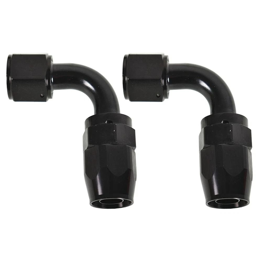 Set Of Fuel Fittings 90 Swivel Hose Adapters For Performance Cars 5