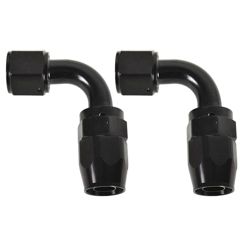 Set Of Fuel Fittings 90 Swivel Hose Adapters For Performance Cars 5