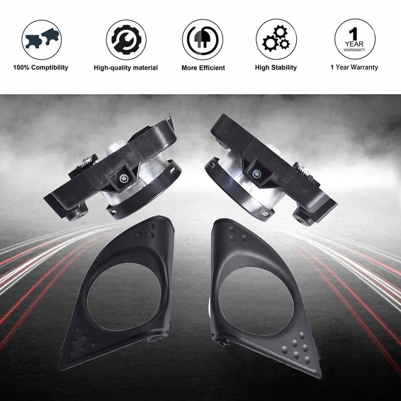 Premium Front Fog Lamp Assembly For Acura TSX With Bulbs Direct Fit Replacement 6