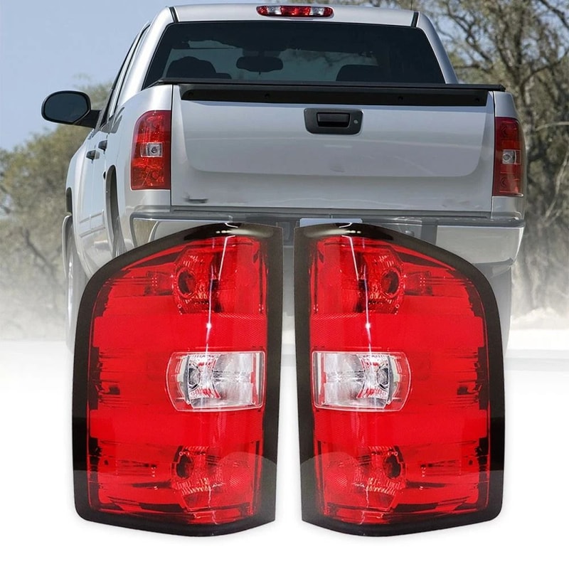 Chevy Silverado Tail Light Assembly Pair With Bulb And Harness 13