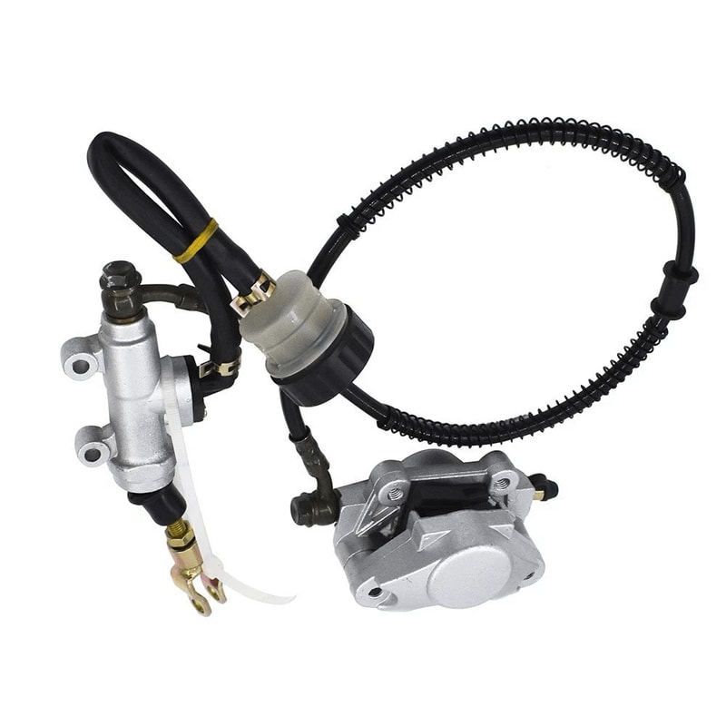 Hydraulic Rear Disc Brake Caliper System With Pads For ATV Quad Dirt Bike 7