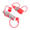 High Flow ISO To ISO Hydraulic Quick Coupler Set For Skid Steer Tractor 8
