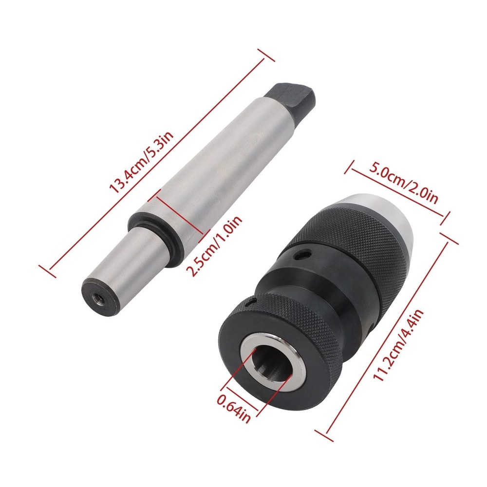 Premium Keyless Drill Chuck To With 3MT Mount And 6JT Taper Arbor 1