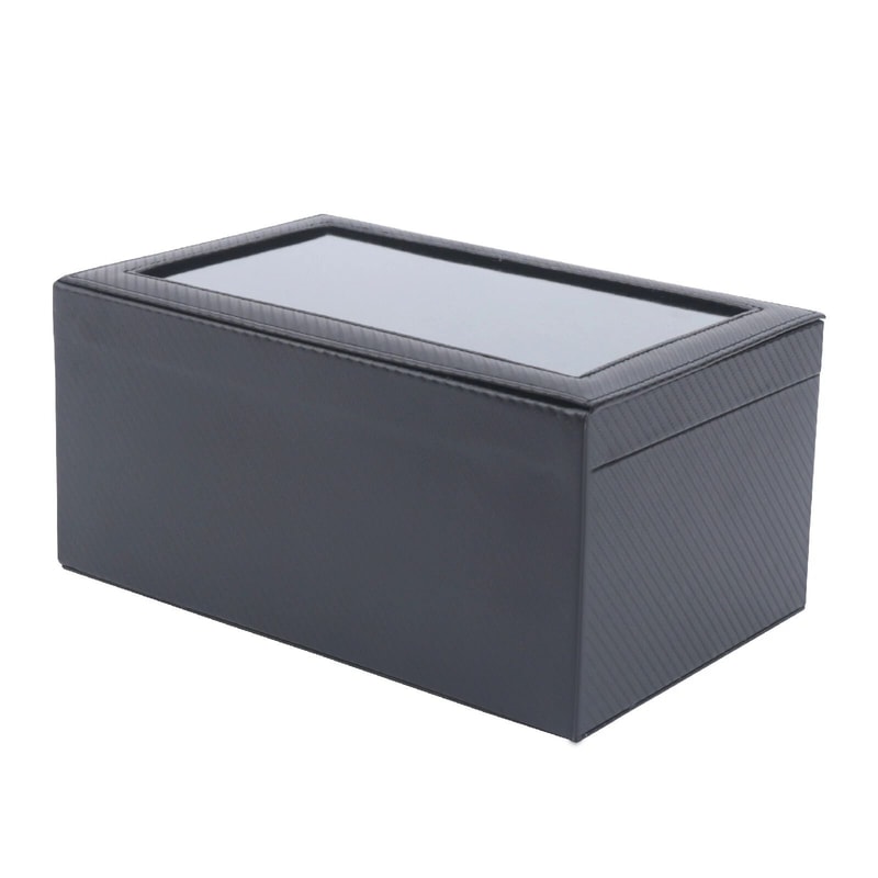 36 Slot Leather Pen Display Box With Glass Top Fountain Pen Storage Case 2