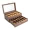 24 Slot Watch Box With Drawer Watch Display Case And Men Jewelry Holder 6