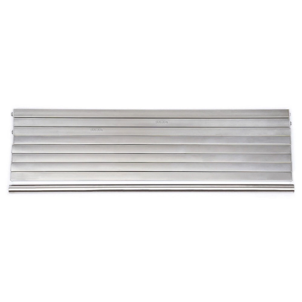 Wall Mount Microwave Shelf Stainless Steel Kitchen Storage Rack With 12 Hooks 4