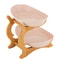 Modern 2 Tier Bamboo Fruit Bowl Stand With Removable PP Bowls Kitchen Counter Storage Fruit Basket 9