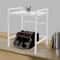 Adjustable Expandable 2 Tier Kitchen Microwave Rack Shelf With 3 Hooks 13