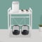 Adjustable Expandable 2 Tier Kitchen Microwave Rack Shelf With 3 Hooks 1