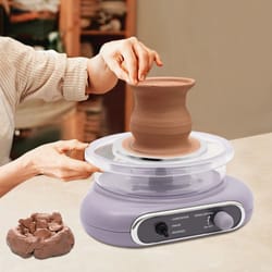 electric adjustable speed mini pottery wheel machine clay making kit