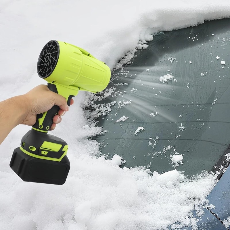 Cordless Handheld Leaf Blower With 2 Batteries Fast Charger Portable Yard Cleaning Tool 6