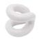 Creamy White Ceramic Toothbrush Makeup Brush Holder Modern Bathroom Organizer 5