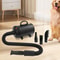 Professional Pet Hair Dryer For Dogs Cats With Adjustable Speed Temperature Low Noise 4 Nozzles 0