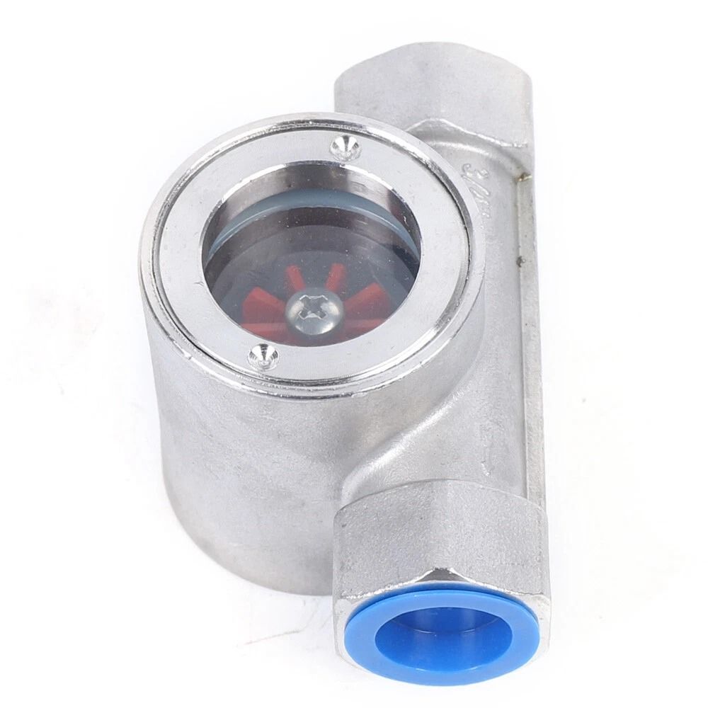 Premium NPT Flow Indicator Stainless Steel Sight Water Flow Indicator With Plastic Impeller 4