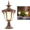 Vintage Bronze Outdoor Post Light Lantern For Garden Gate Lighting 8