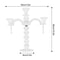 Elegant Arm Crystal Candle Holder Decorative Centerpiece 12