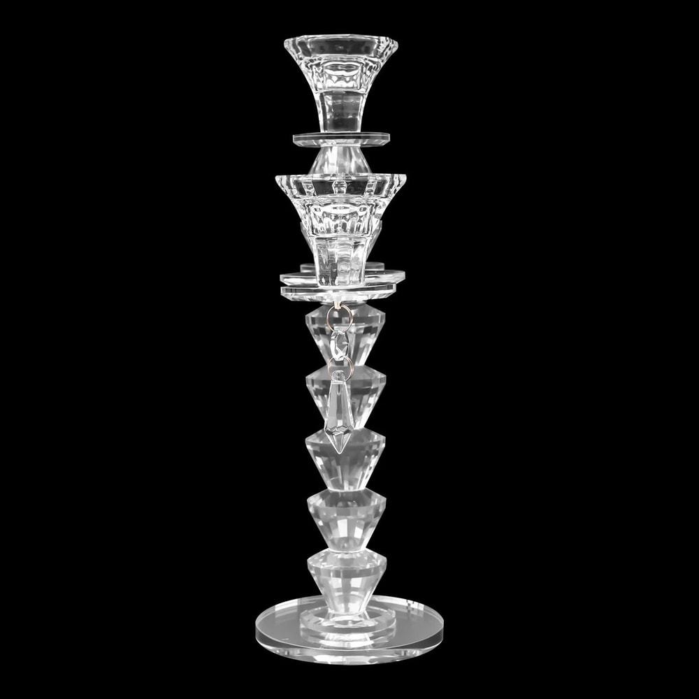 Elegant Arm Crystal Candle Holder Decorative Centerpiece 4