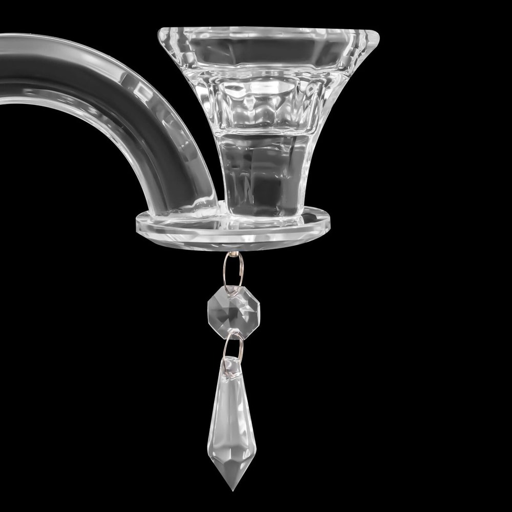 Elegant Arm Crystal Candle Holder Decorative Centerpiece 6