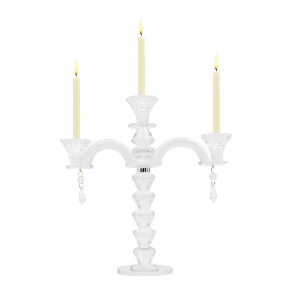 Elegant Arm Crystal Candle Holder Decorative Centerpiece 7