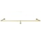 Premium Gold Industrial Pipe Wall Mounted Clothes Rack Stylish Metal Clothes Pole Shelf 1