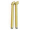 Premium Gold Industrial Pipe Wall Mounted Clothes Rack Stylish Metal Clothes Pole Shelf 2