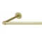 Premium Gold Industrial Pipe Wall Mounted Clothes Rack Stylish Metal Clothes Pole Shelf 3