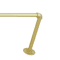 Premium Gold Industrial Pipe Wall Mounted Clothes Rack Stylish Metal Clothes Pole Shelf 4