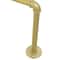 Premium Gold Industrial Pipe Wall Mounted Clothes Rack Stylish Metal Clothes Pole Shelf 7