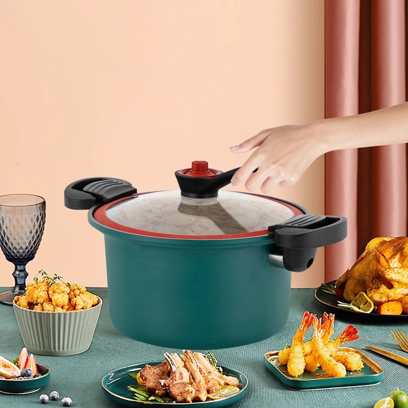 Premium Compact Micro Pressure Cooker Durable Stainless Steel Pressure Cooker With Non Stick Pot 1