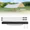 Heavy Duty Telescopic Camping Tarp Poles Set Adjustable Canopy Support Poles For Outdoor Shelter A 0