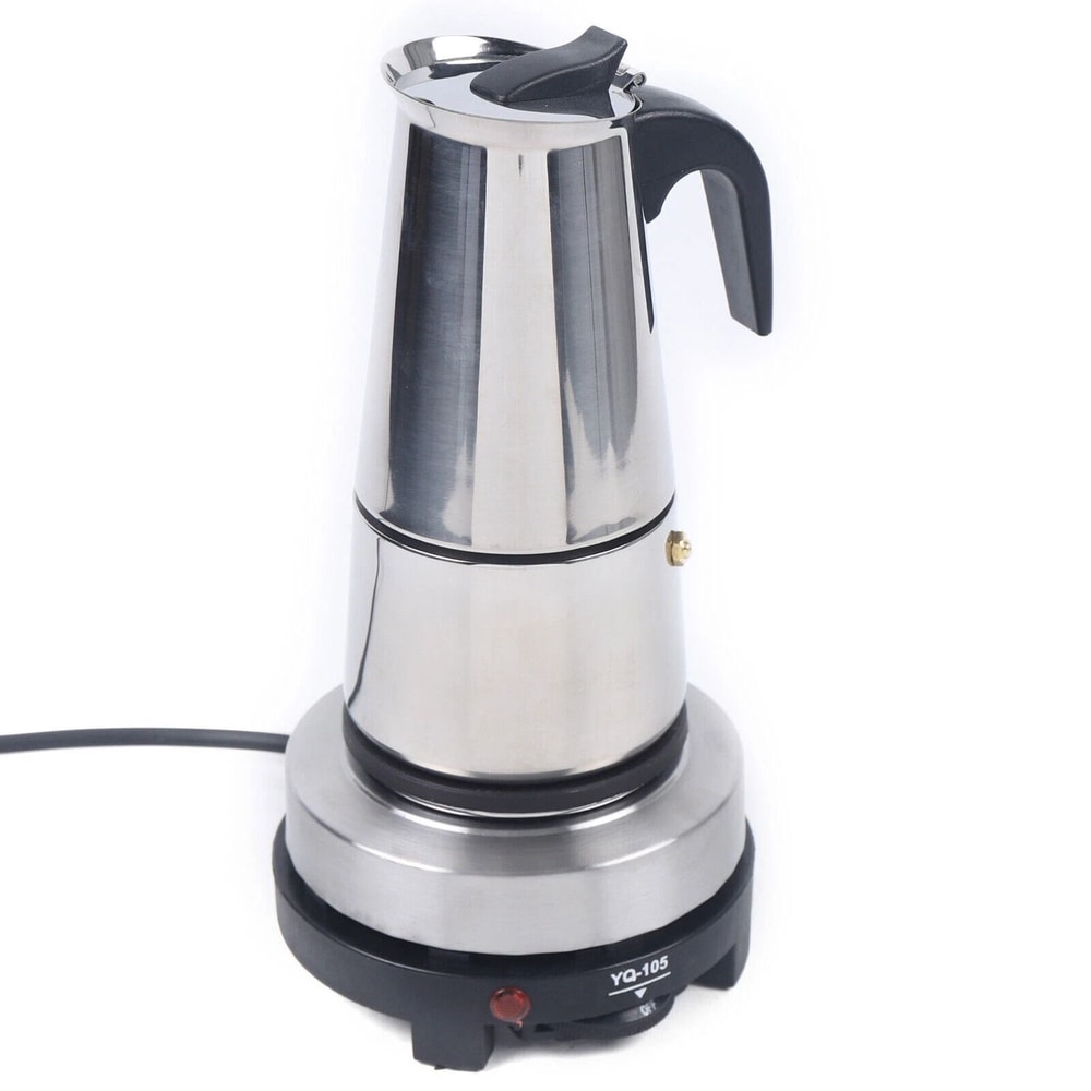 Stainless Steel Moka Espresso Coffee Maker Cup Stovetop Percolator 9