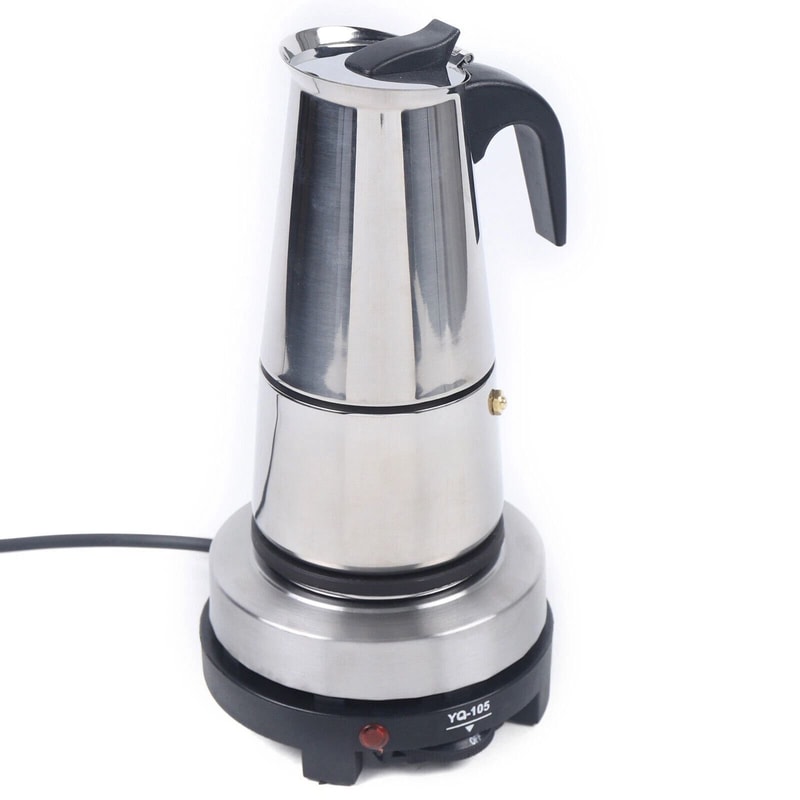 Stainless Steel Moka Espresso Coffee Maker Cup Stovetop Percolator 9