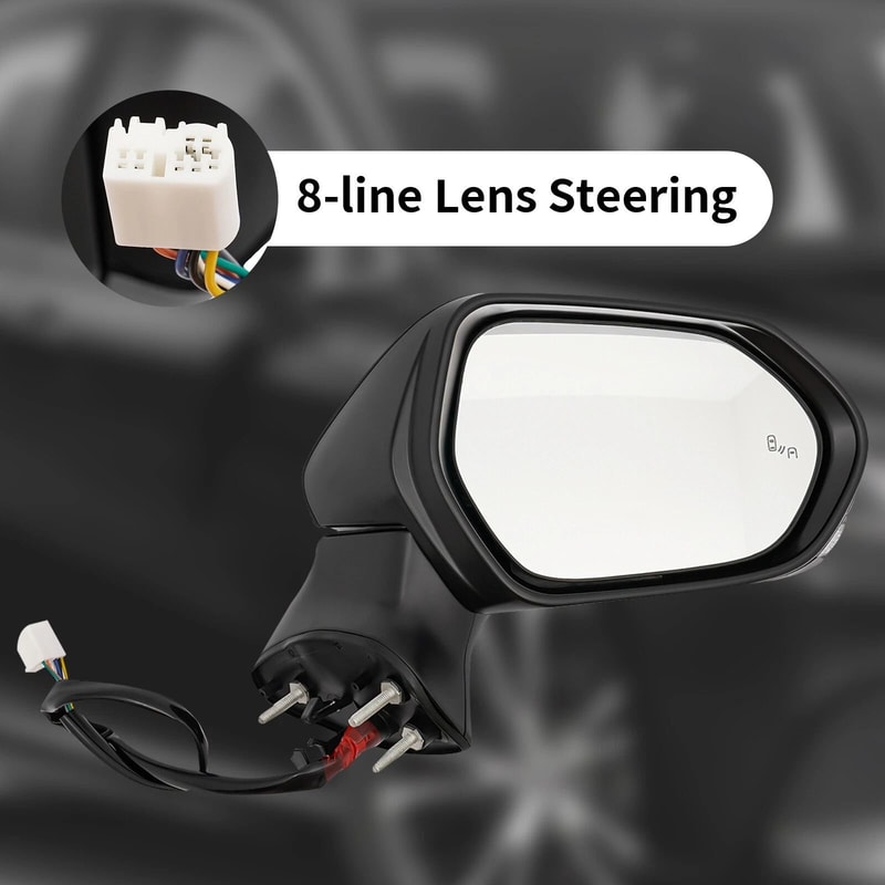 Premium Toyota Camry Side Mirror Replacement Passenger Right With Blind Spot Monitor Heated Functi 3