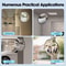 Premium Wide Angle Driveway Convex Security Mirror Blind Spot Safety Vision 11