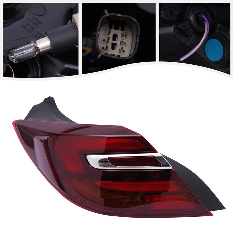 Premium Left Driver Side LED Tail Light Assembly For Buick Regal Direct Fit 3