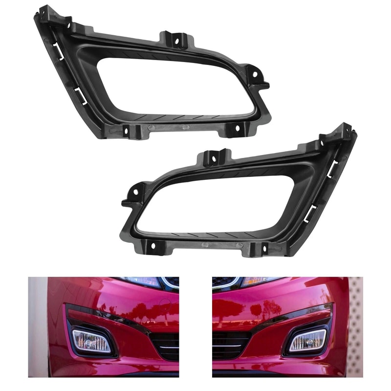 Premium Front Fog Light Trim Set For Kia Optima Left Right Frames 2