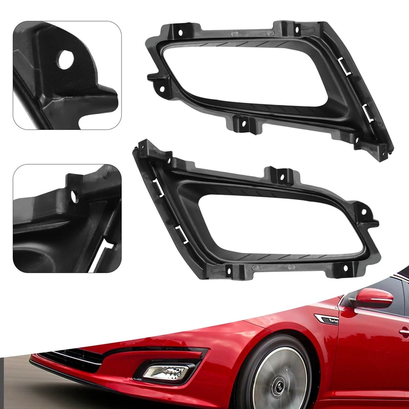 Premium Front Fog Light Trim Set For Kia Optima Left Right Frames 3