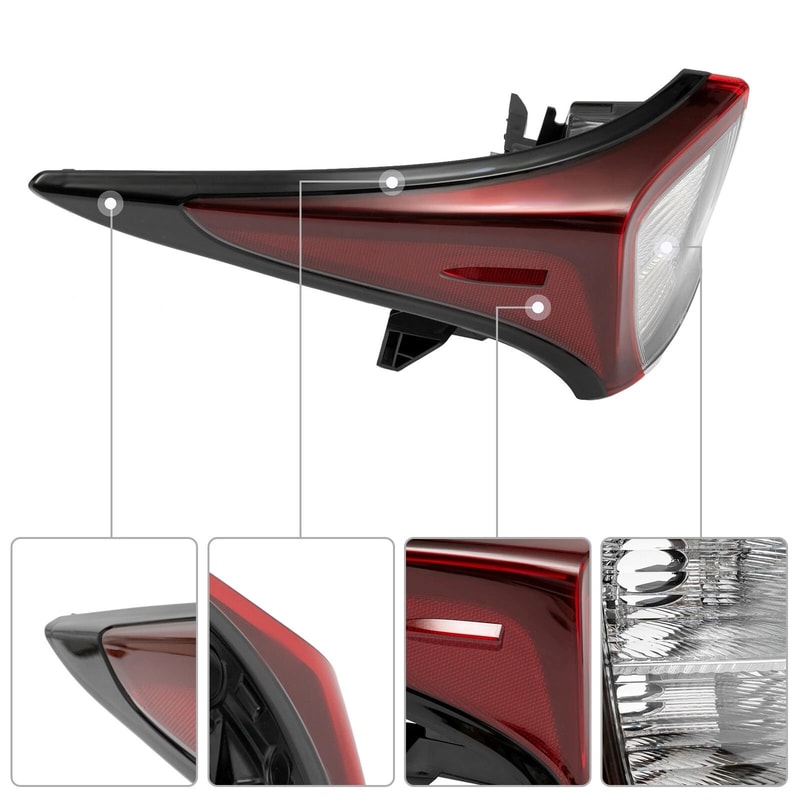 Premium Left Driver Side Outer Tail Light For Toyota Prius Halogen Rear Lamp 17