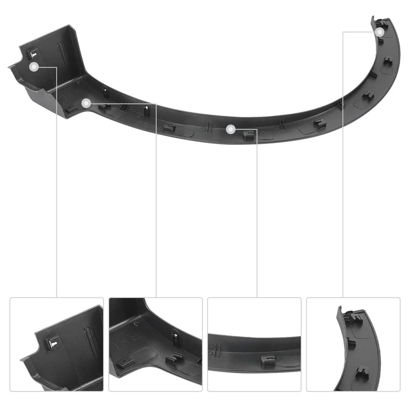 Premium Front Passenger Right Fender Trim For Hyundai Santa Fe Sport Durable Replacement 11