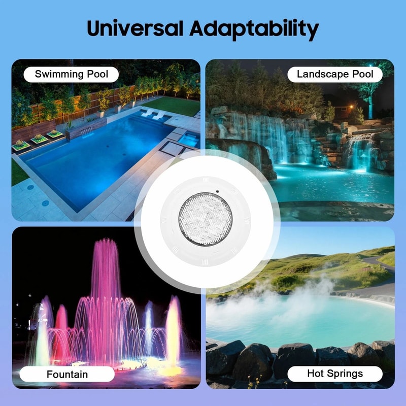 Premium LED Pool Light Color Changing Pool Light For Inground Pools Underwater Illumination 12
