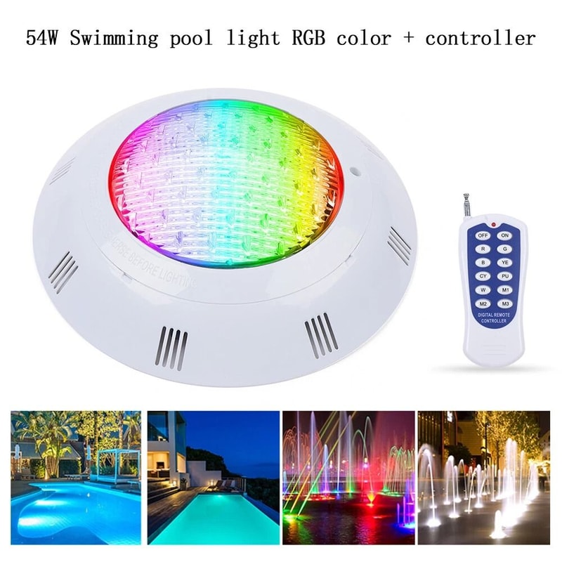 Premium LED Pool Light Color Changing Pool Light For Inground Pools Underwater Illumination 15
