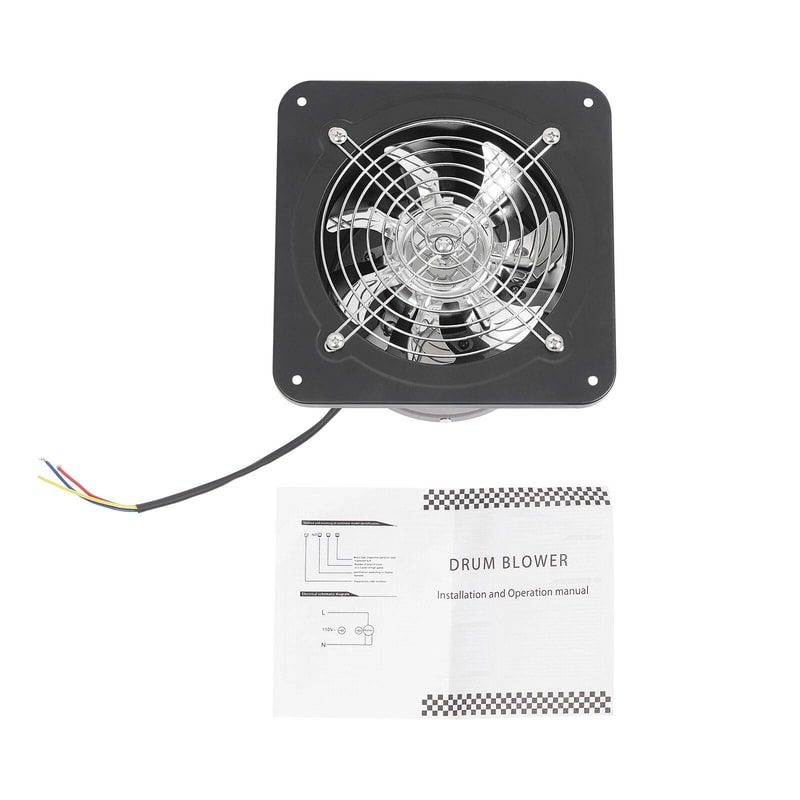 Premium Exhaust Fan Wall Mounted Ventilation Fan Powerful Duct Fan For Home Airflow Control 7