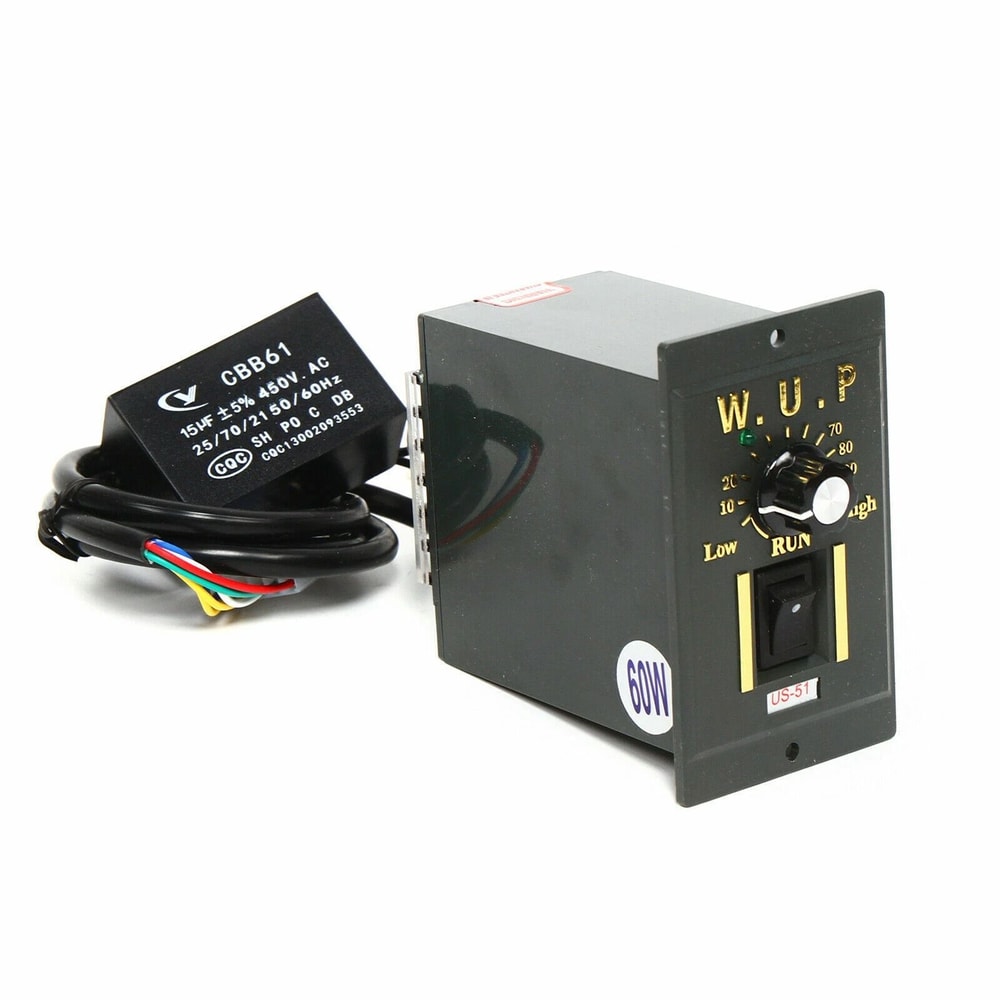 Premium AC Gear Motor With Variable Speed Controller Adjustable Single Phase Drive 6