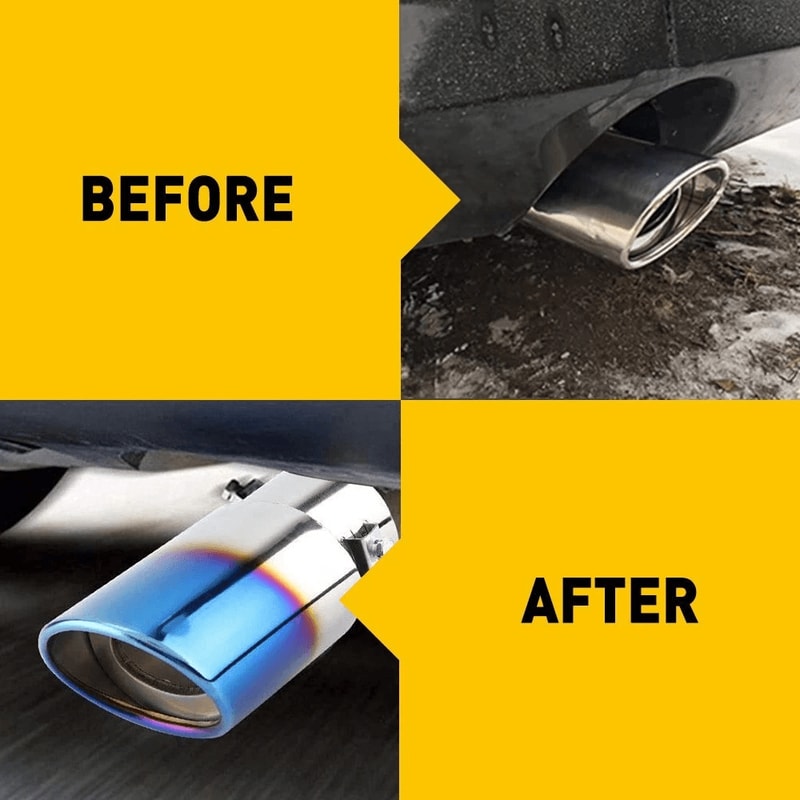 Premium Stainless Steel Universal Exhaust Tip Rear Muffler Tail Pipe Upgrade 3