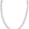 Elegant Natural White Freshwater Pearl Necklace With Gold Clasp 1