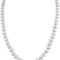 Elegant Natural White Freshwater Pearl Necklace With Gold Clasp 1