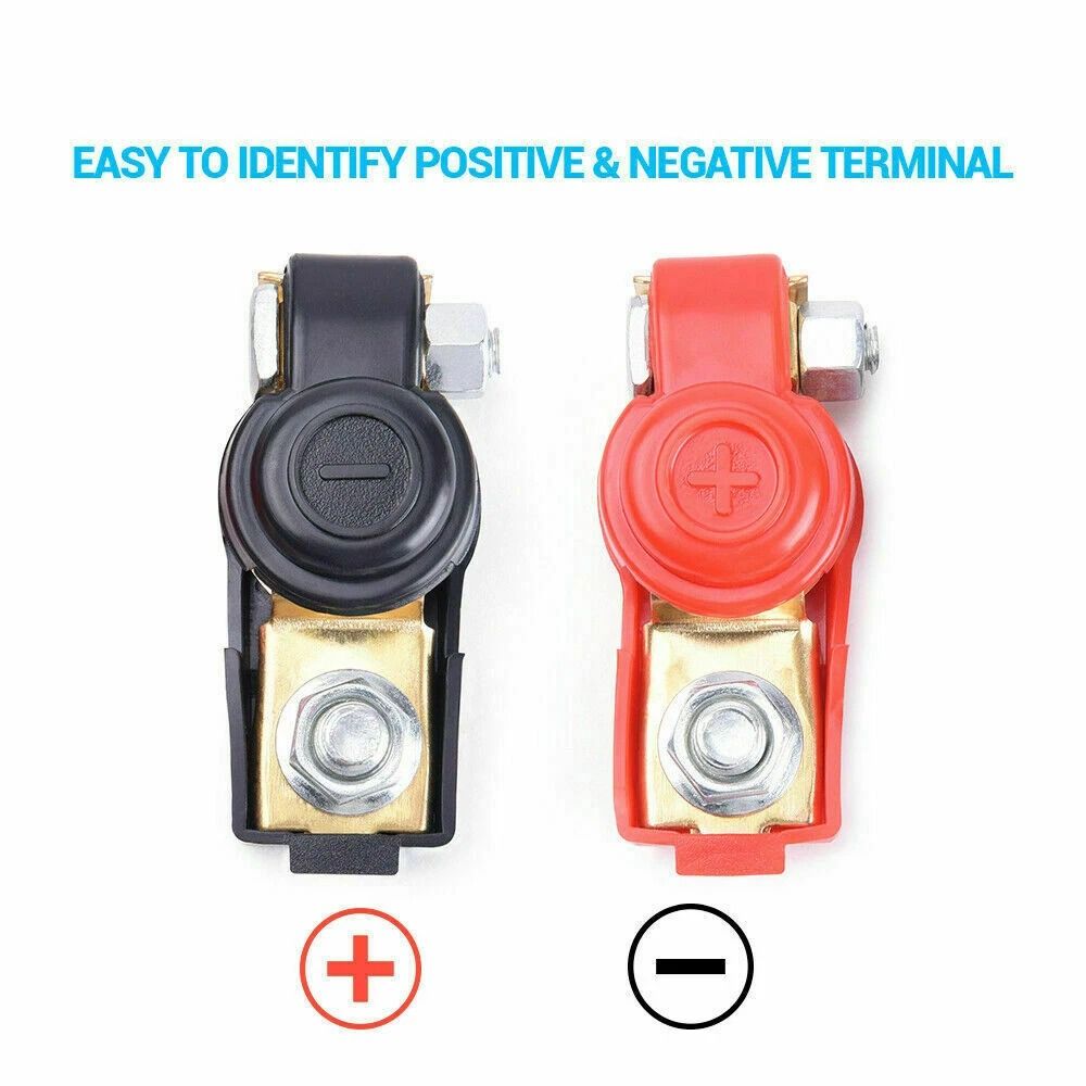 Heavy Duty Universal Car Battery Terminals Positive Negative Clamps 3