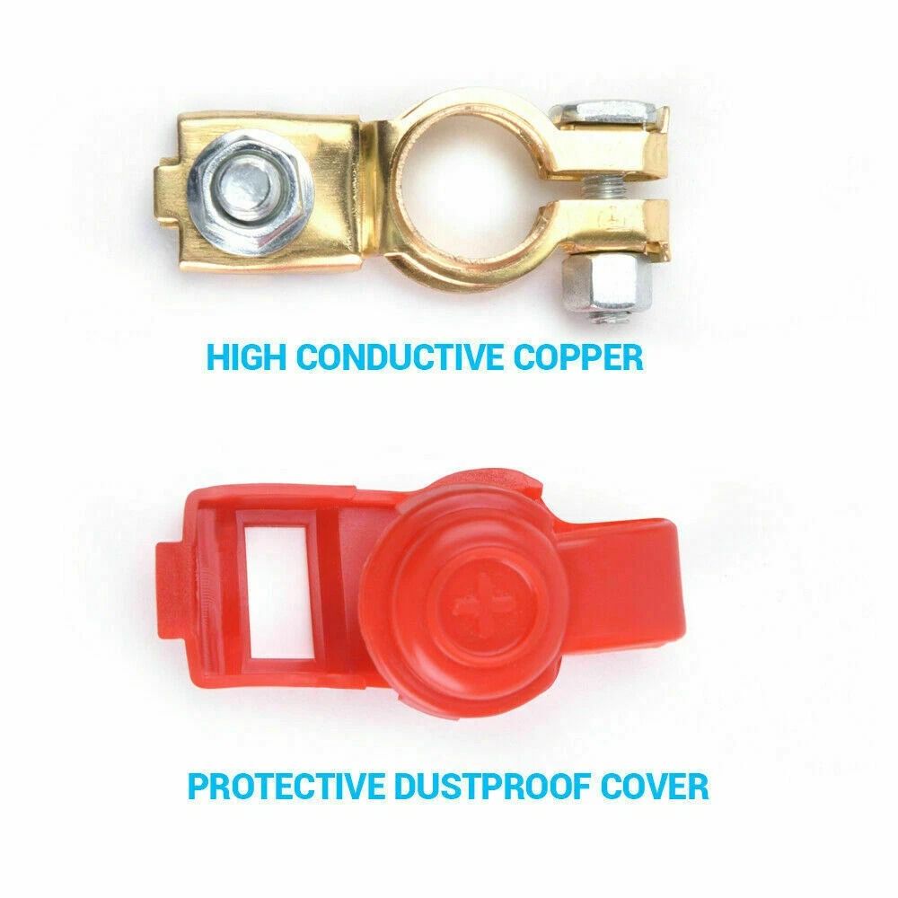 Heavy Duty Universal Car Battery Terminals Positive Negative Clamps 5