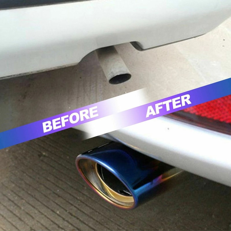 Premium Universal Stainless Steel Exhaust Pipe Tip Rear Muffler Tail Upgrade 9